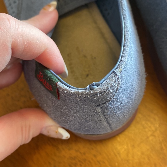 Bass Ellis Blue Suede Shoes 8.5 VGUC - Picture 6 of 10